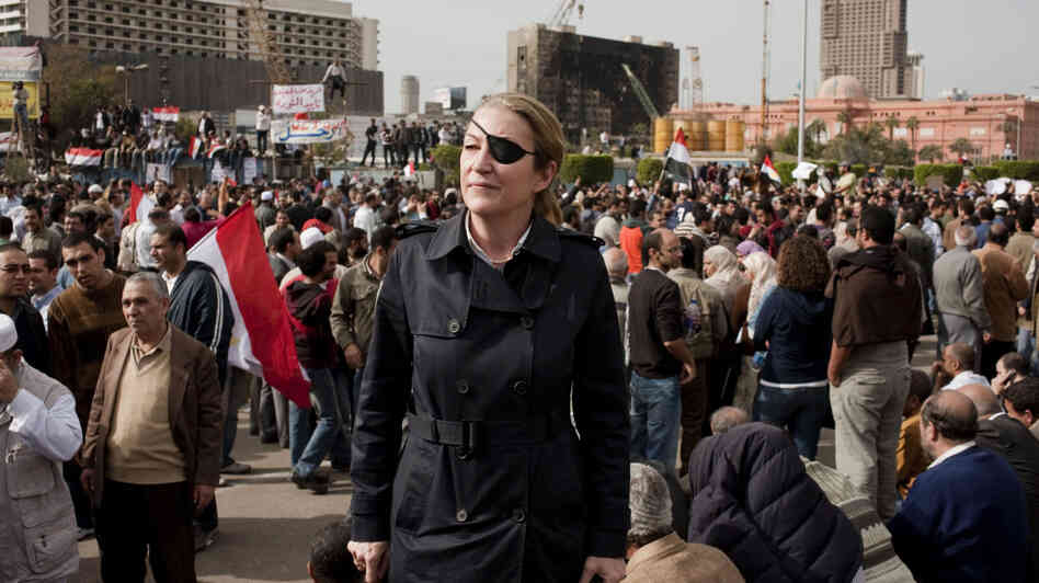 Veteran war correspondent Marie Colvin often traveled by herself to the front lines of conflicts to interview civilians trapped by war. Colvin, who was killed Wednesday in the Syrian city of Homs, is shown here in Cairo in an undated photo.