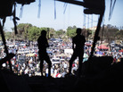 Libyans attend the Friday market the gardens inside the Bab al-Azizia compound in Tripoli, on Oct. 28, 2011. Libyans attend the Friday market the gardens inside the Bab al-Azizia compound in Tripoli, on Oct. 28, 2011.