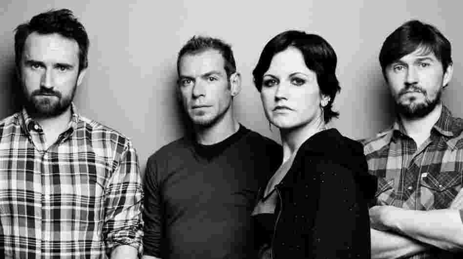 The Cranberries (left to right): Noel Hogan, Fergal Lawler, Dolores O'Riordan, Mike Hogan.