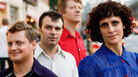 Jenny Scheinman, far right, with her Mischief & Mayhem quartet. Left to right: drummer Jim Black, bassist Todd Sickafoose, guitarist Nels Cline. Jenny Scheinman, far right, with her Mischief & Mayhem quartet. Left to right: drummer Jim Black, bassist Todd Sickafoose, guitarist Nels Cline.