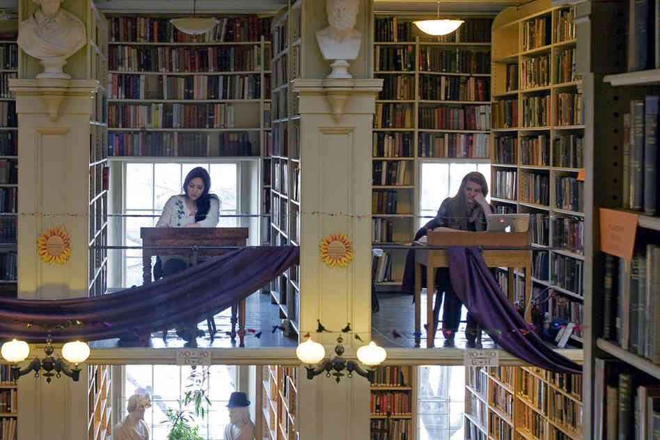 The Providence Anthenaeum is a popular study spot for students from nearby Brown University and Rhode Island School of Design. 