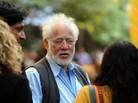 Novelist Michael Ondaatje spoke at the Jaipur Literature Festival in India last month. Ondaatje spoke in Berlin last week for the German premiere of his latest book, The Cat's Table, or Katzentisch in German. Novelist Michael Ondaatje spoke at the Jaipur Literature Festival in India last month. Ondaatje spoke in Berlin last week for the German premiere of his latest book, The Cat's Table, or Katzentisch in German.