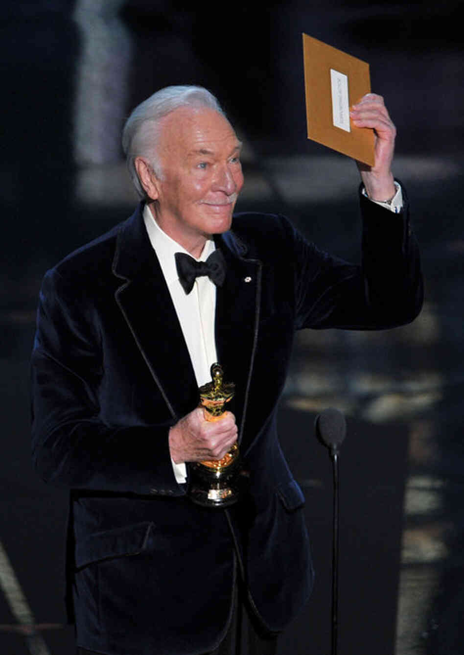 Best Supporting Actor Christopher Plummer, 82, became the oldest Academy Award winner in an acting category in the awards' 84th year. He plays an elderly widower who comes out of the closet in "Beginners." 