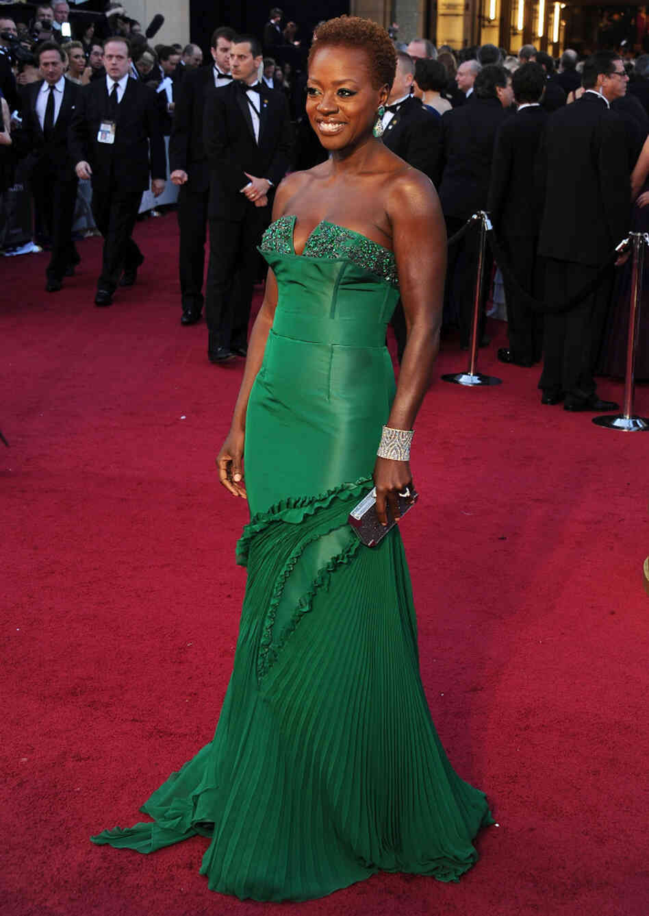 Viola Davis on the red carpet. 