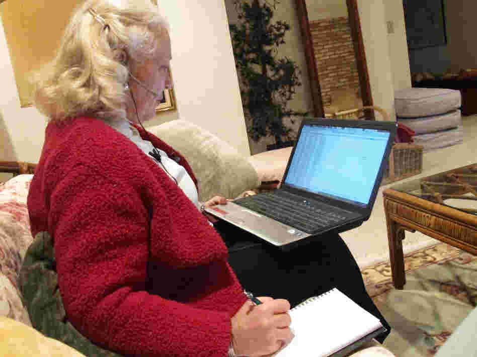Kay Clymer spends hours each day urging fellow Christians to vote. She finds their phone numbers through a database created by the company United In Purpose.