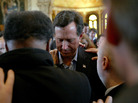 Republican presidential candidate Rick Santorum, center, and supporters as they prayed earlier this month in McKinney, Texas. Republican presidential candidate Rick Santorum, center, and supporters as they prayed earlier this month in McKinney, Texas.