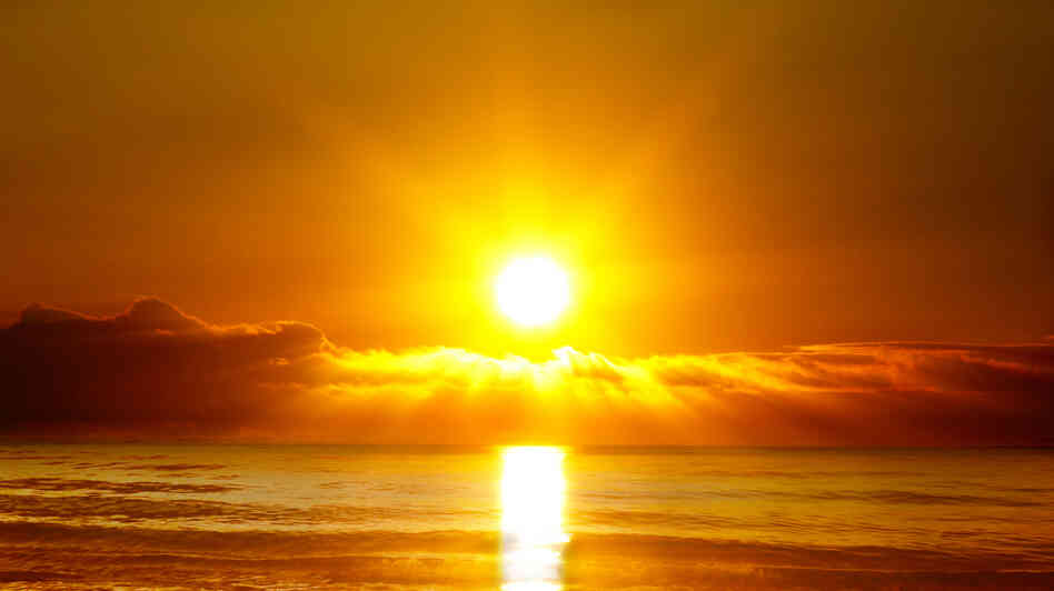 Sunset.