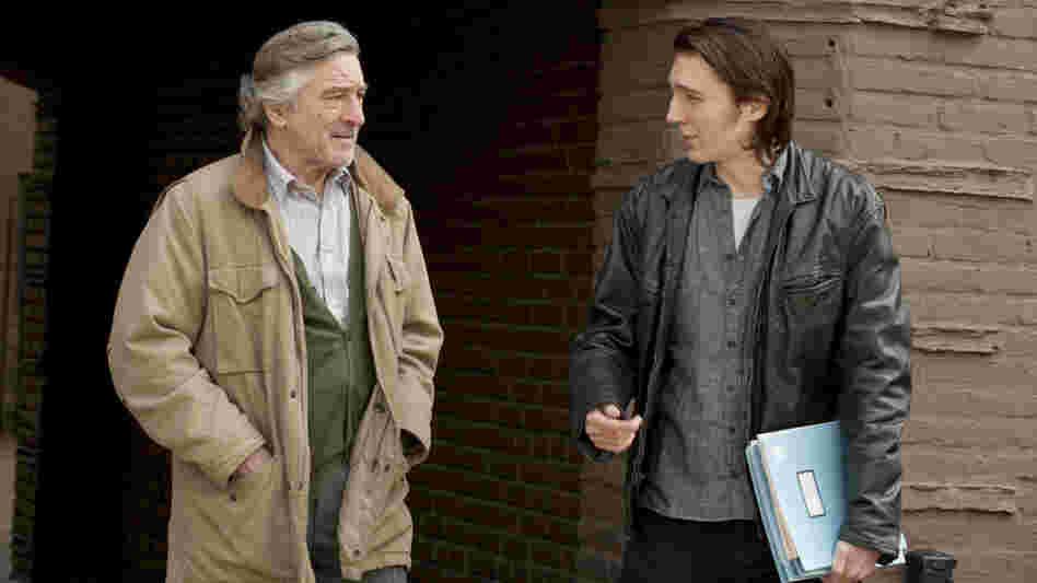 Robert De Niro (left) plays Jonathan Flynn, the father of writer Nick Flynn (played by Paul Dano) who shows up at his son's workplace: a homeless shelter.