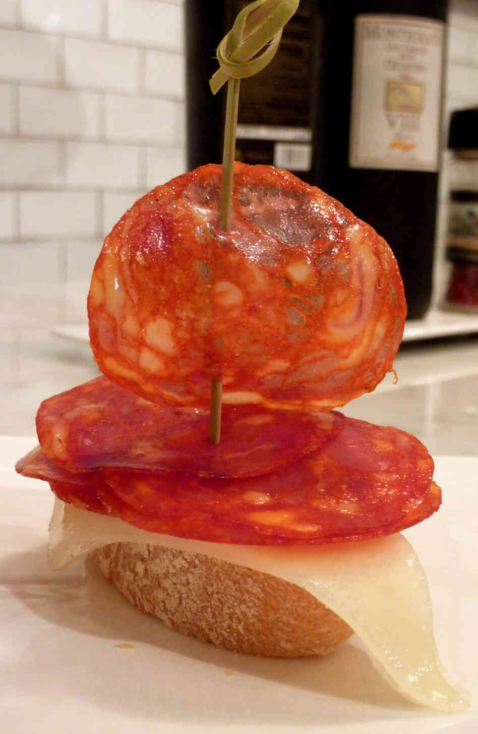 Pintxo De Chorizo Y Manchego