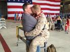 The kiss. That's Sgt. Brandon Morgan on the right. Dalan Wells on the left. The kiss. That's Sgt. Brandon Morgan on the right. Dalan Wells on the left.