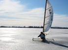 Come Sail Away: Retired high school science teacher — and adrenaline junkie — Andy Sajor rides his ice boat on a frozen Lake Champlain in New York. Perfect ice sailing conditions call for cold temperatures, a strong breeze and a thick sheet of ice — but not too much snow. Come Sail Away: Retired high school science teacher — and adrenaline junkie — Andy Sajor rides his ice boat on a frozen Lake Champlain in New York. Perfect ice sailing conditions call for cold temperatures, a strong breeze and a thick sheet of ice — but not too much snow.