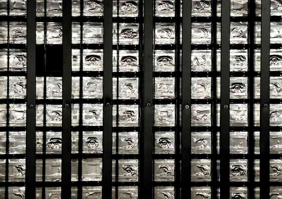 A view of bricks used by the Oscillation Project with Emulsion-Racking Apparatus (OPERA) at the Gran Sasso National Laboratory (LNGS) in Italy.