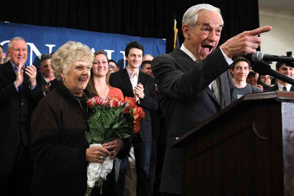 Ron Paul drew large crowds in Springfield, Va., while finishing third and fourth in Michigan and Arizona. Virginia's primary is March 6. 