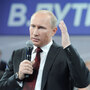 Russian Prime Minister and presidential candidate Vladimir Putin speaks at a meeting with his campaign activists in Moscow on Wednesday, Feb. 29, 2012. Russian Prime Minister and presidential candidate Vladimir Putin speaks at a meeting with his campaign activists in Moscow on Wednesday, Feb. 29, 2012.