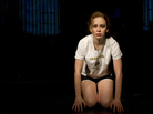 Molly Ranson plays the title role in the off-Broadway reworking of Carrie, directed by Stafford Arima and written by Lawrence D. Cohen, with lyrics by Dean Pitchford and music by Michael Gore. Molly Ranson plays the title role in the off-Broadway reworking of Carrie, directed by Stafford Arima and written by Lawrence D. Cohen, with lyrics by Dean Pitchford and music by Michael Gore.