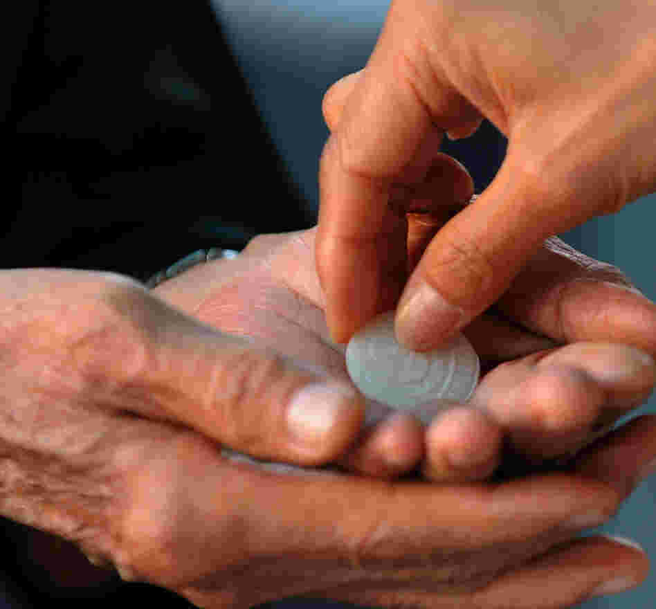 Communion at a service in Malaysia in 2010. 