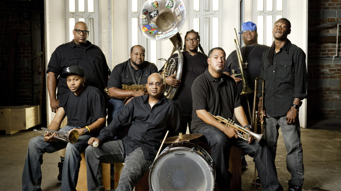The Soul Rebels infuse elements of brass band sound, marching band dynamics, jazz and soul into their music.