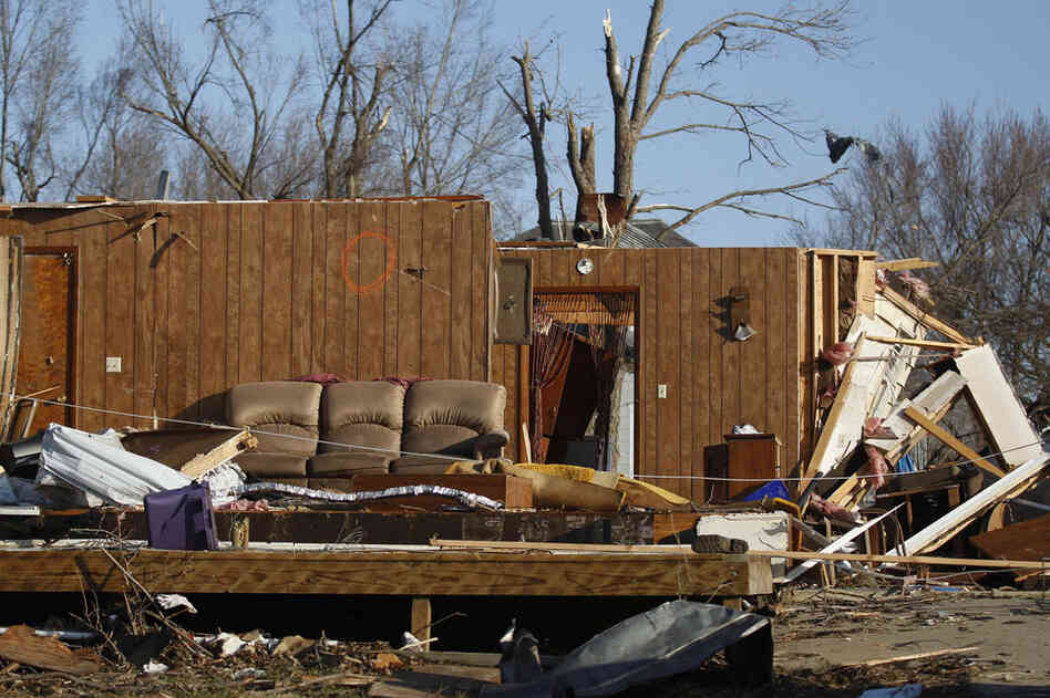 The storms left much of the small eastern Kansas town in rubble. 