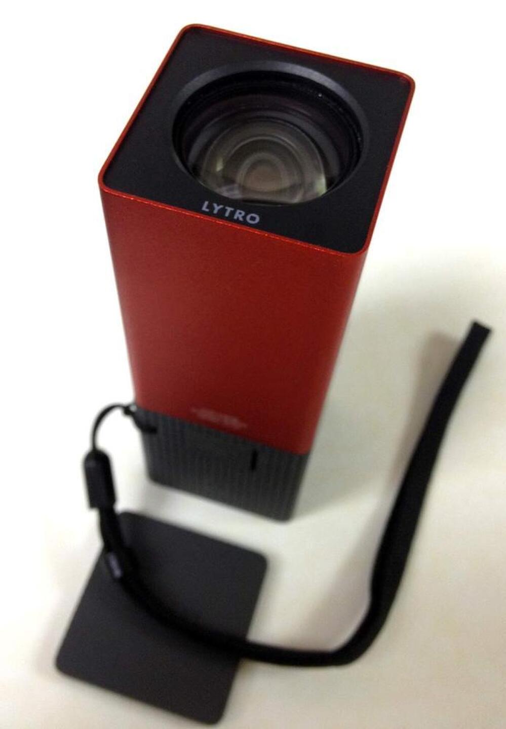 The Lytro we received to demo is about four inches long.