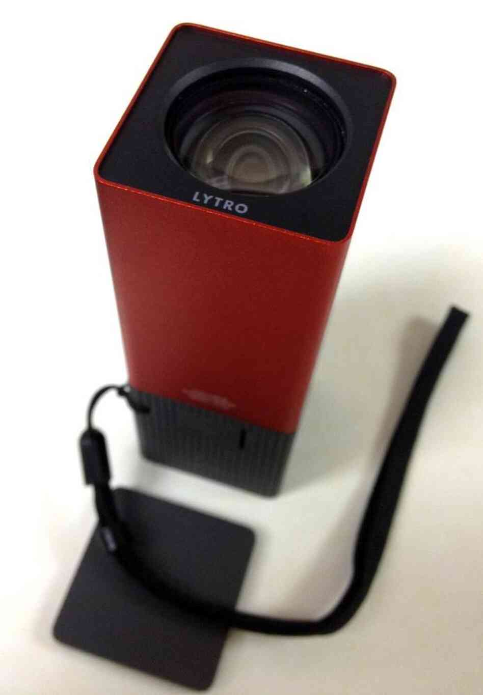 The Lytro we received to demo is about four inches long.
