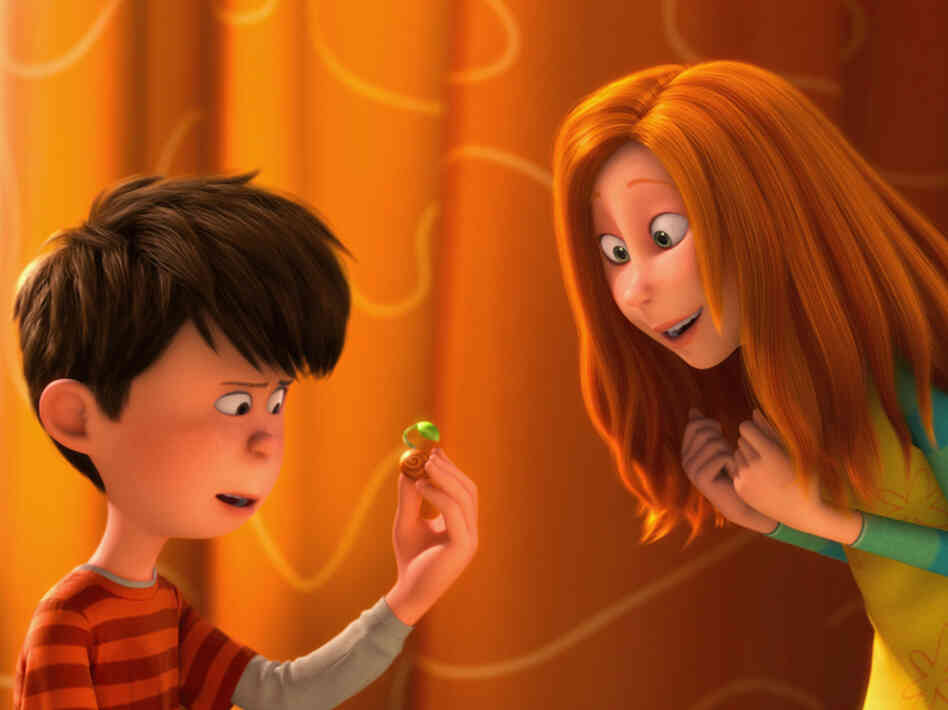 Ted (voiced by Zac Efron) tries to impress Audrey (Taylor Swift) by running into the wasteland to talk to the Once-ler. Ted (voiced by Zac Efron) tries to impress Audrey (Taylor Swift) by running into the wasteland to talk to the Once-ler.