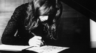 Carole King, composing. Carole King, composing.