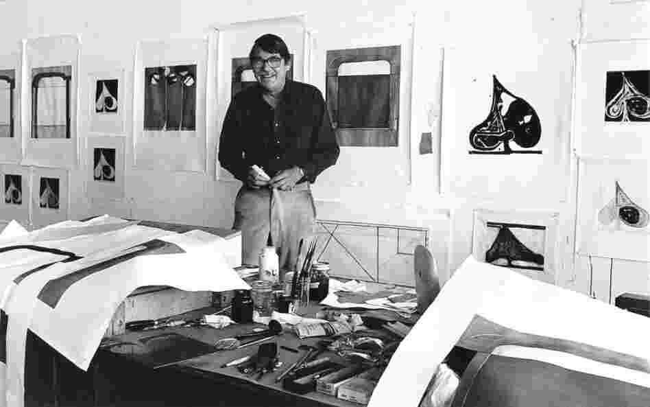 Over the course of more than 20 years, Richard Diebenkorn created 145 paintings for his Ocean Park series. Nearly 80 of those works created between 1967 and 1988 are on display at the Orange County Museum of Art in Southern California. Diebenkorn, pictured above in 1982, died in 1993. Over the course of more than 20 years, Richard Diebenkorn created 145 paintings for his Ocean Park series. Nearly 80 of those works created between 1967 and 1988 are on display at the Orange County Museum of Art in Southern California. Diebenkorn, pictured above in 1982, died in 1993.