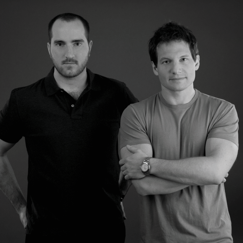 Jim Fingal (left), now a software engineer, was the dauntless fact-checker for John D'Agata, author of the essay collection About a Mountain.