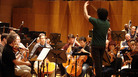 Conductor Gustavo Dudamel leads the L.A. Philharmonic in a rehearsal of Mahler's Symphony No. 4, on tour last month in Caracas, Venezuela. Conductor Gustavo Dudamel leads the L.A. Philharmonic in a rehearsal of Mahler's Symphony No. 4, on tour last month in Caracas, Venezuela.