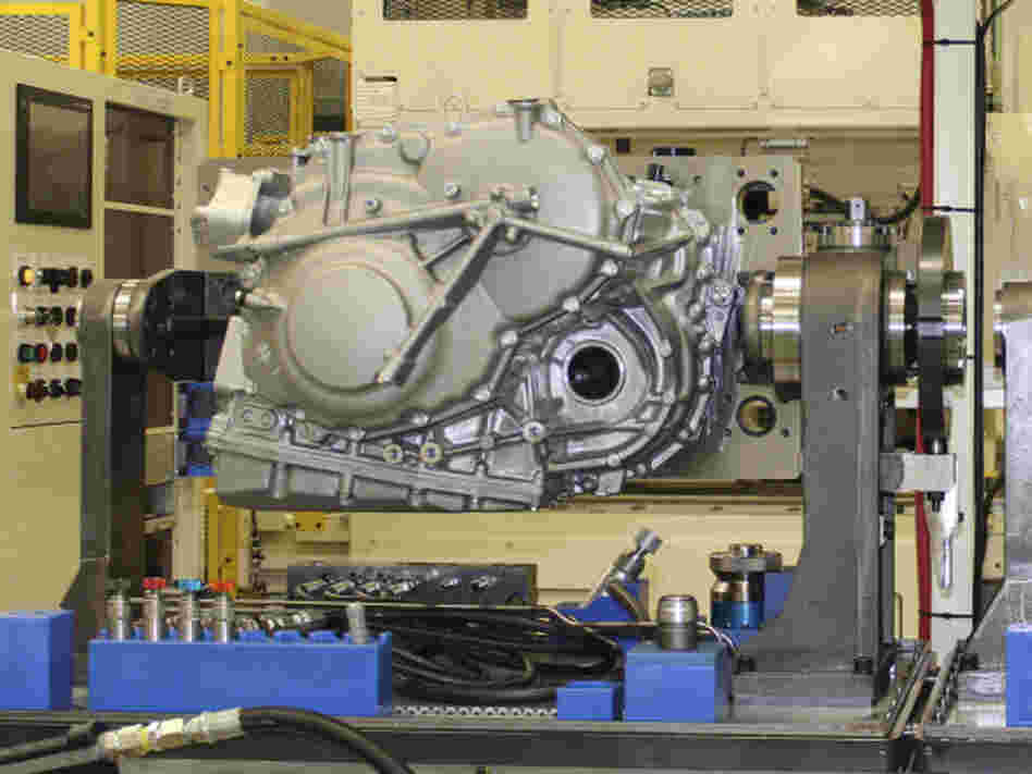 Honda has a huge presence in Ohio, where the company and its suppliers are hiring. Here two advanced continuously variable transmissions undergo leak testing at the new assembly line at the Honda plant in Russells Point, Ohio. 