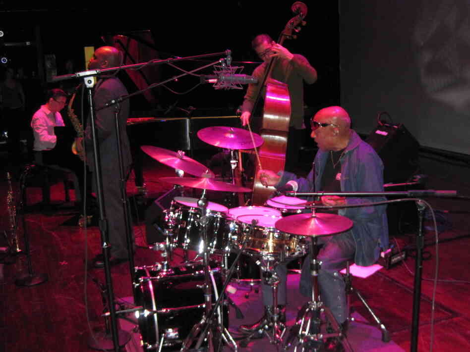 Roy Haynes' Fountain of Youth Band during sound check. 