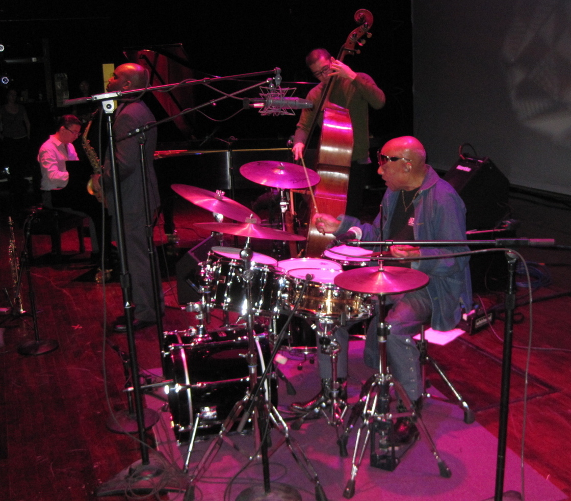 Roy Haynes' Fountain of Youth Band during sound check. 