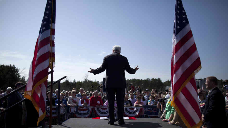 Newt Gingrich speaks in Woodstock, Ga., on Thursday. 