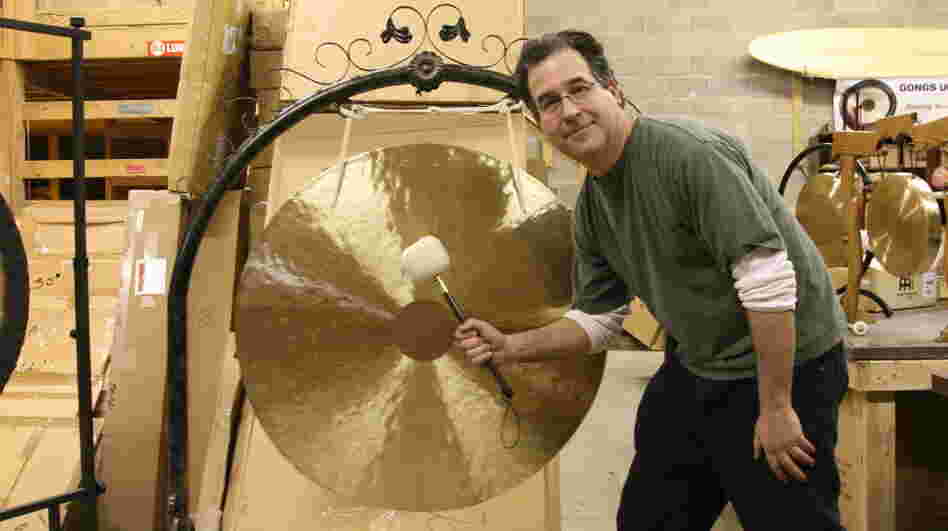 Comedy writer Andrew Borakove left California for Lincoln, Neb., to sell gongs.