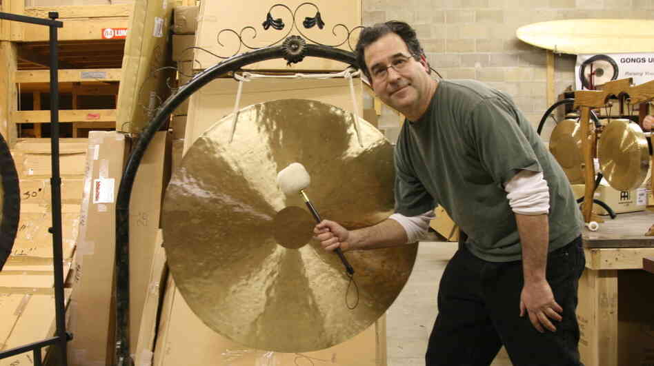 Comedy writer Andrew Borakove left California for Lincoln, Neb., to sell gongs.