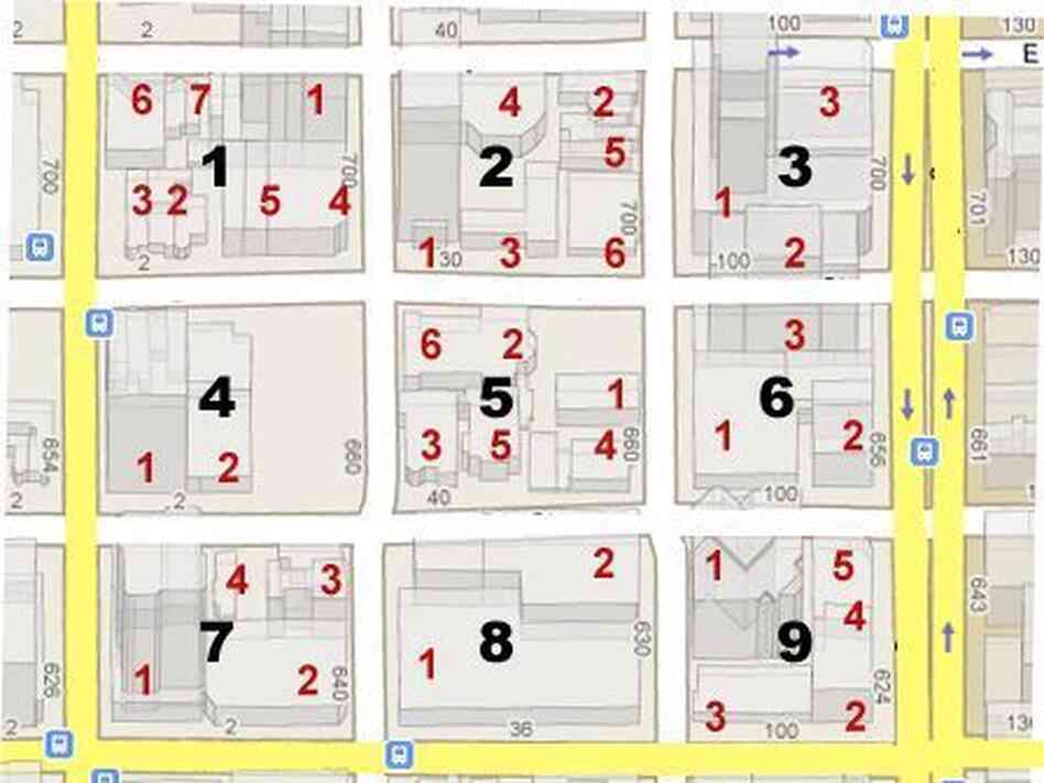 Japan map house numbers
