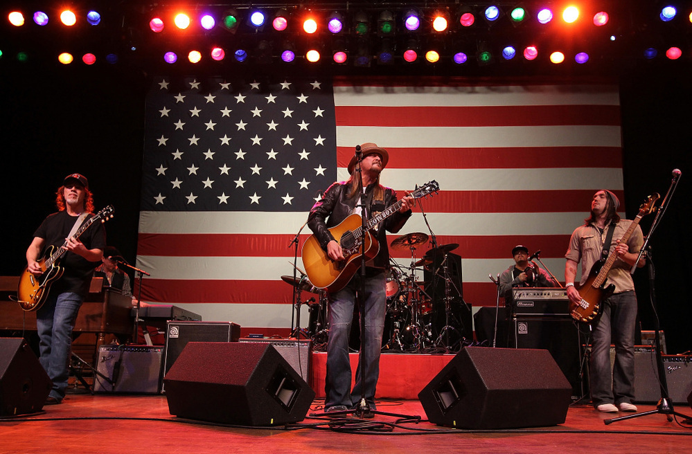 Detroit native Kid Rock (photographed here in Royal Oak, Mich. at a Mitt Romney campaign rally) will  for perform a benefit concert for the struggling Detroit Symphony. 