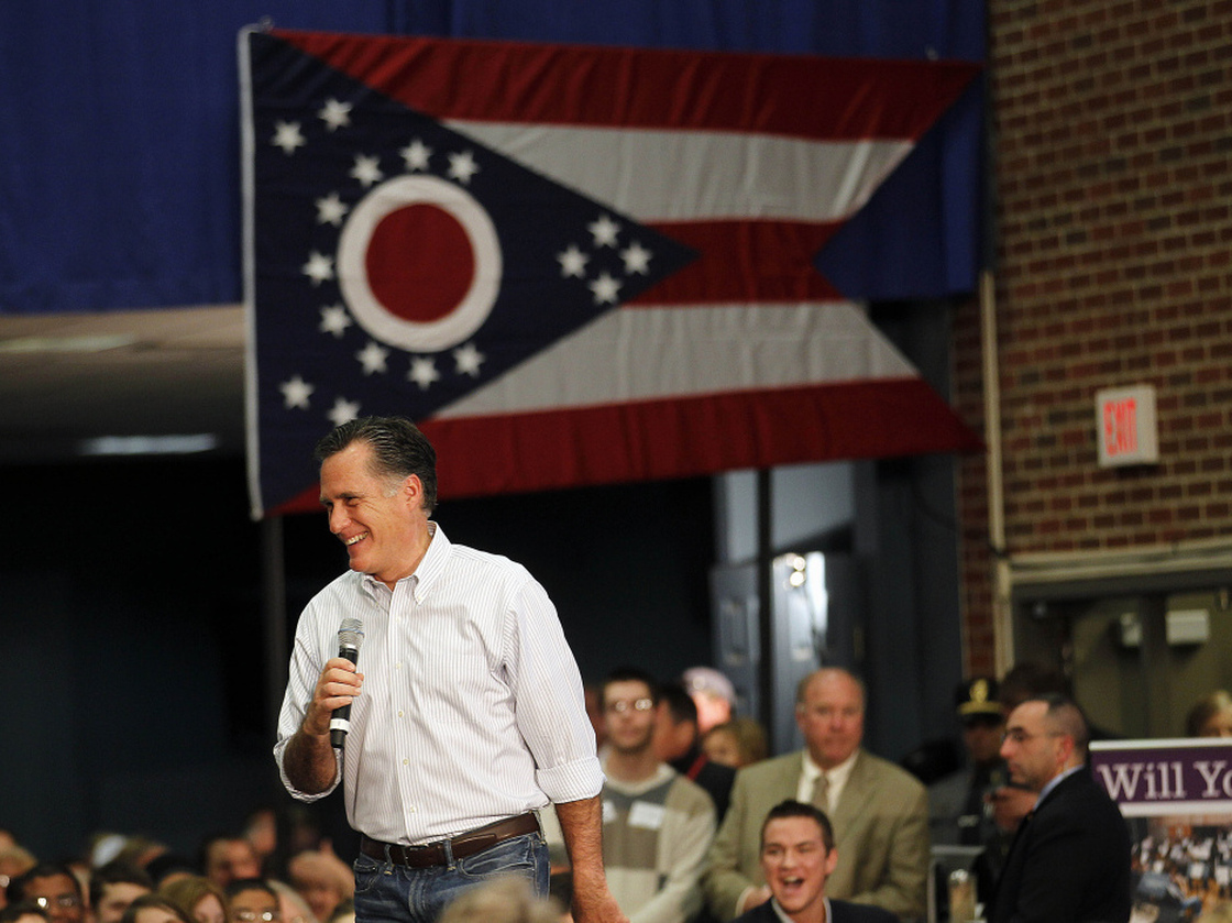 Mitt Romney at a town-hall style meeting in Bexley, Ohio, Wednesday, Feb. 29, 2012. 