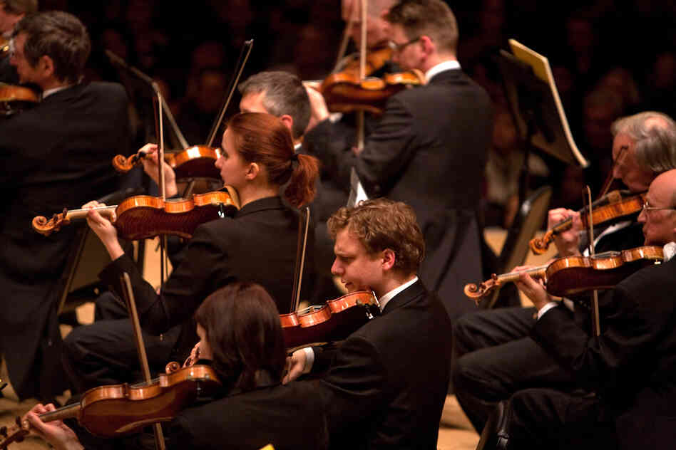 According to the Vienna Philharmonic's own description, their string section "is more like a workshop in  the Middle Ages, where newlyarrived musicians are initiated into and  absorb the secrets of the orchestra's special musical style."