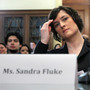 Sandra Fluke, a third-year law student at Georgetown University, waits to testify before the House Democratic Steering and Policy Committee on Feb. 23. Sandra Fluke, a third-year law student at Georgetown University, waits to testify before the House Democratic Steering and Policy Committee on Feb. 23.