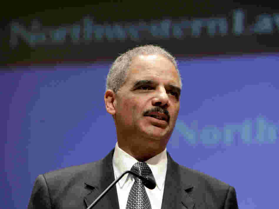 Attorney General Eric Holder discusses the controversial U.S. drone program during a speech at Northwestern Law School in Chicago on Monday.