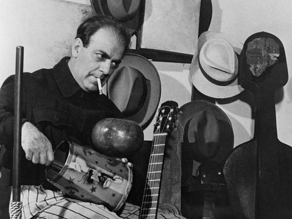 An undated picture taken in Paris of composer and conductor Heitor Villa Lobos.