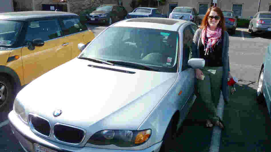 Stanford graduate student Katie Hagey rents her 2002 BMW to strangers through the peer-to-peer car sharing service Wheelz. Stanford graduate student Katie Hagey rents her 2002 BMW to strangers through the peer-to-peer car sharing service Wheelz.