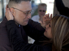 Ernie Lopez hugs his daughter, Nikki Lopez, for the first time since 2009. Ernie was released from prison on March 2 in Amarillo, Texas, after nine years, while he awaits a new trial. Ernie Lopez hugs his daughter, Nikki Lopez, for the first time since 2009. Ernie was released from prison on March 2 in Amarillo, Texas, after nine years, while he awaits a new trial.