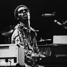Stevie Wonder at his keyboard during a concert in 1973. Stevie Wonder at his keyboard during a concert in 1973.