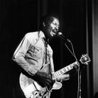 Chuck Berry performing at the Birmingham Odeon in England. Chuck Berry performing at the Birmingham Odeon in England.