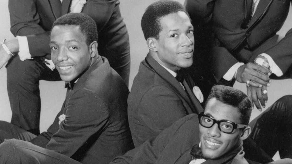 Paul Williams, Eddie Kendricks, and David Ruffin of the Temptations, in 1965.