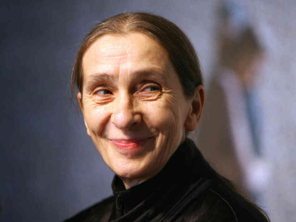 The late German choreographer Pina Bausch, at a Berlin media appearance in 2007.