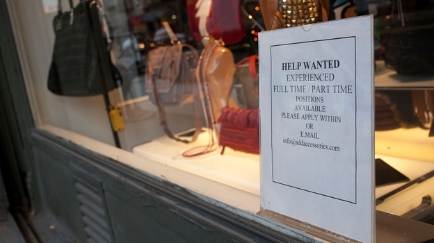 Employment is up, with most of the new jobs coming from small and medium-sized businesses, like this accessories store in Manhattan. But some owners of small businesses say they're still cautious about hiring. Employment is up, with most of the new jobs coming from small and medium-sized businesses, like this accessories store in Manhattan. But some owners of small businesses say they're still cautious about hiring.