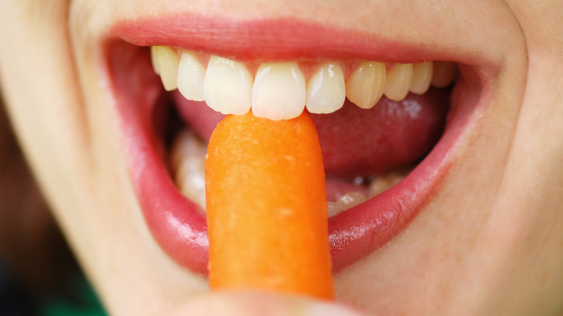 Carrots and other veggies give skin a slight yellow tone that people think looks healthy and attractive.